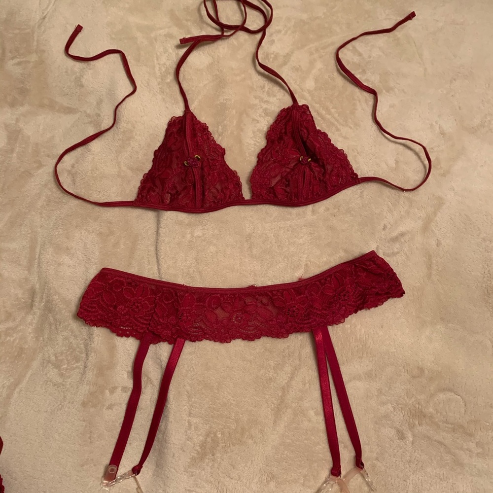Red Lingerie Set